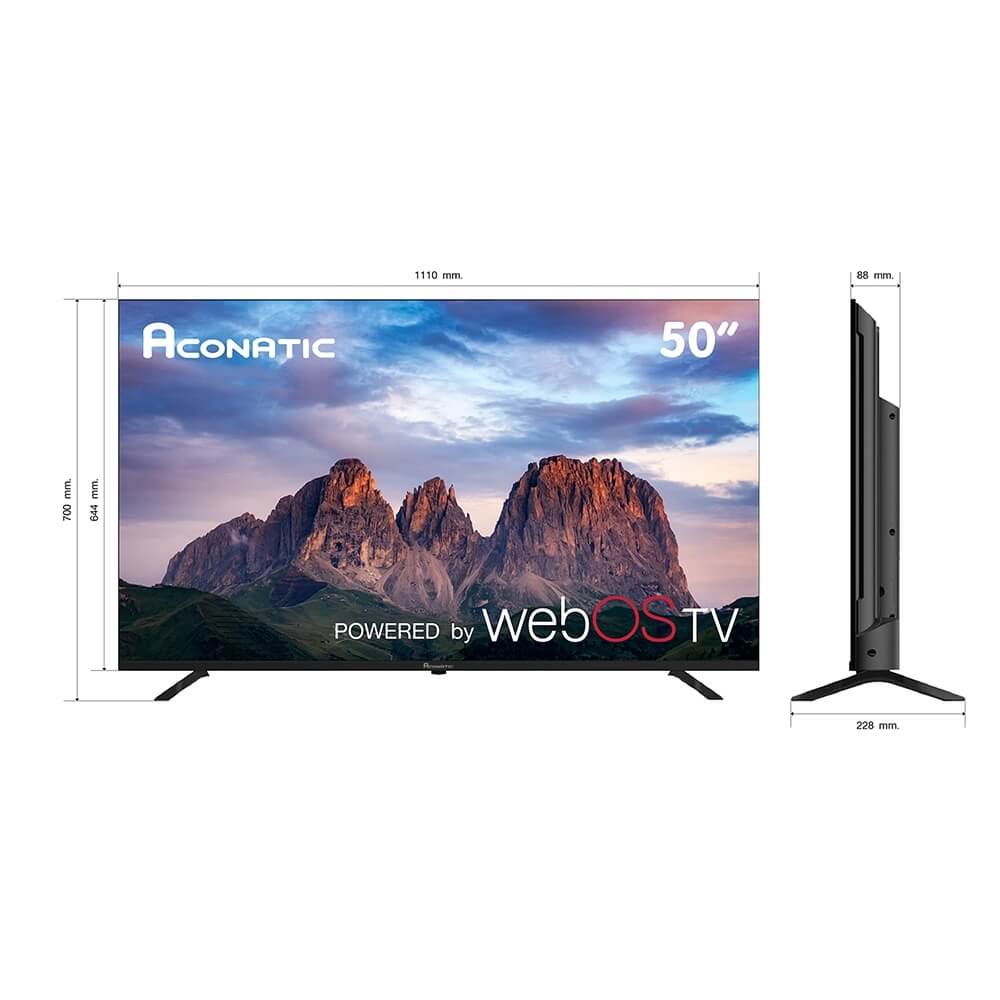 แอลอีดี ทีวี 50 นิ้ว Aconatic WebOS ทีวี 4K 50US900AN (รับประกัน 3 ปี) 